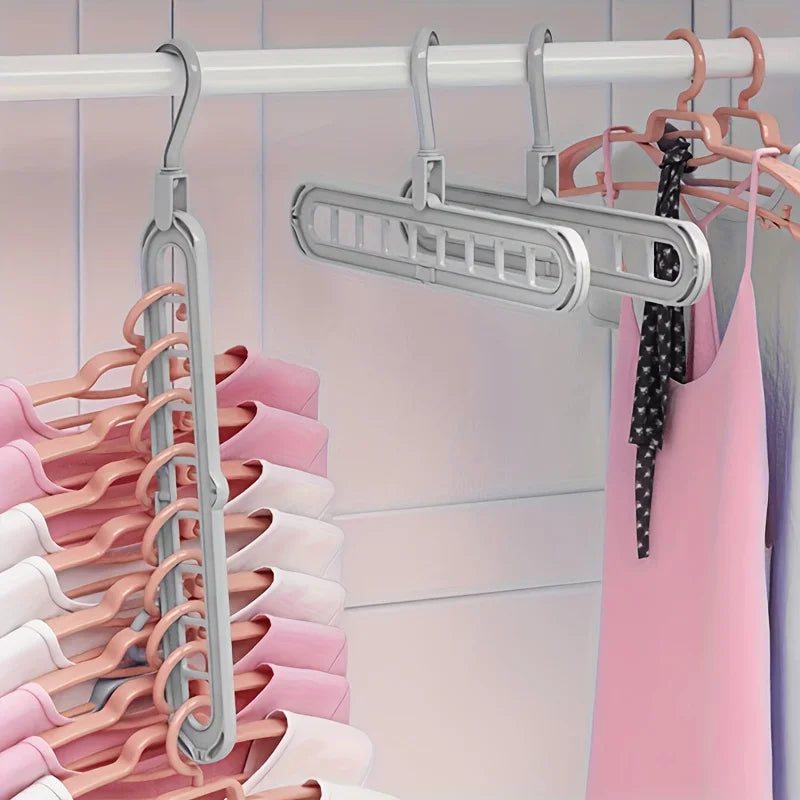 Plastic 9-Hole Foldable Hangers