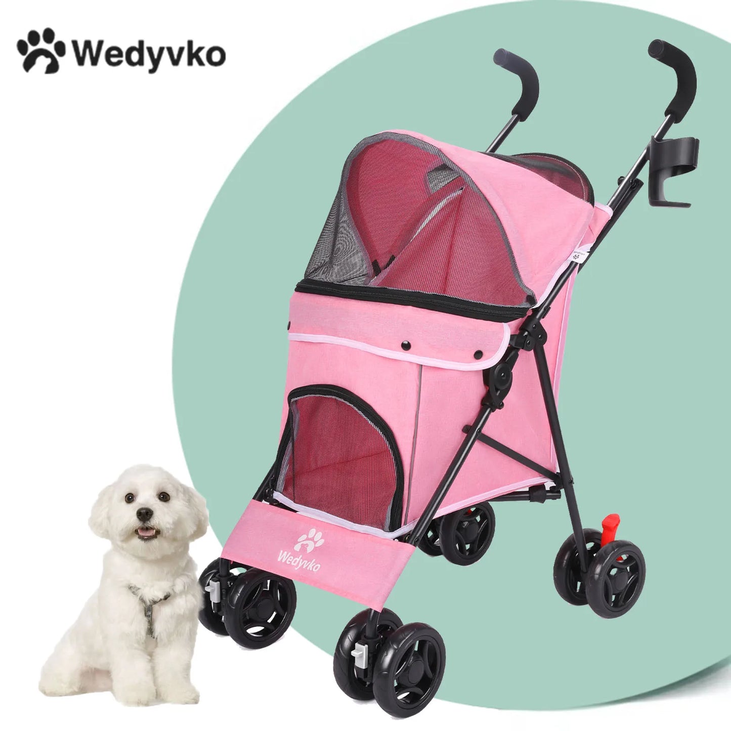 Lightweight foldable animal stroller
